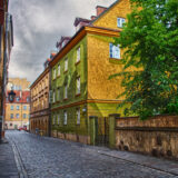 Downtown streets of Warsaw